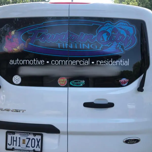 Fountain City Tinting Custom Perforated Window Vinyl
