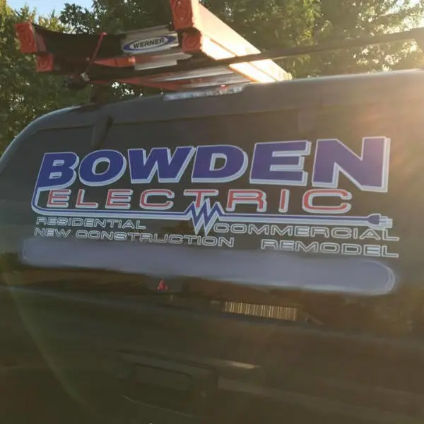 Bowden Electric Custom Perforated Window Vinyl