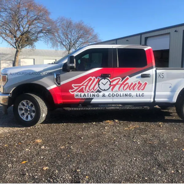 All Hours Heating & Cooling Custom Vinyl Wrap